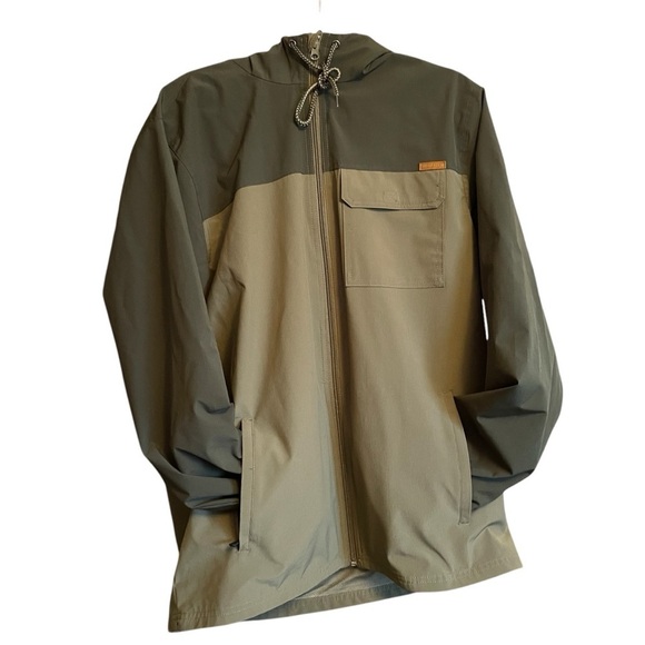 Voyager Windwear Jacket-Forest Night-Hoodie-Size XL-Two Toned-Zip Front - Picture 2 of 10